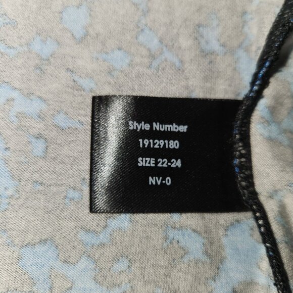 Roman Curve Womens Blue & Black Top Size 22/24 Viscose Blend 3739 - Picture 5 of 10